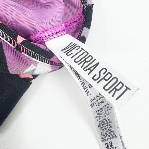 ✅ VICTORIA'S SECRET SPORT SPORTS BRA SIZE LARGE RAZORBACK BLACK/GREEN/WHITE - Picture 3 of 4